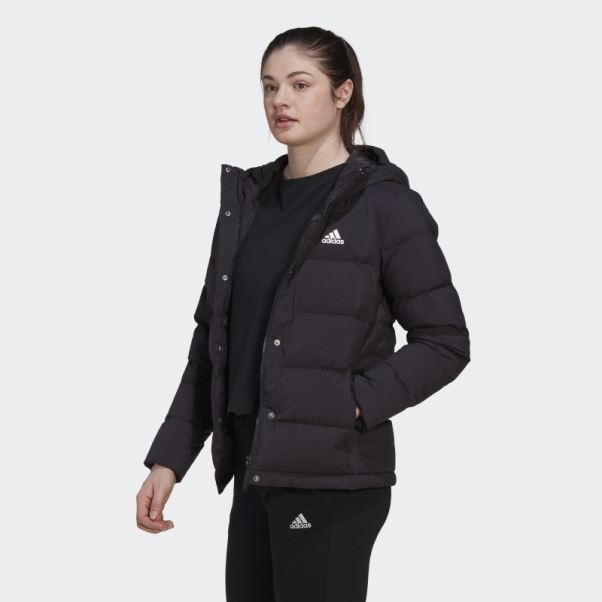 Doudoune à Capuche Adidas Helionic Noir Fashion