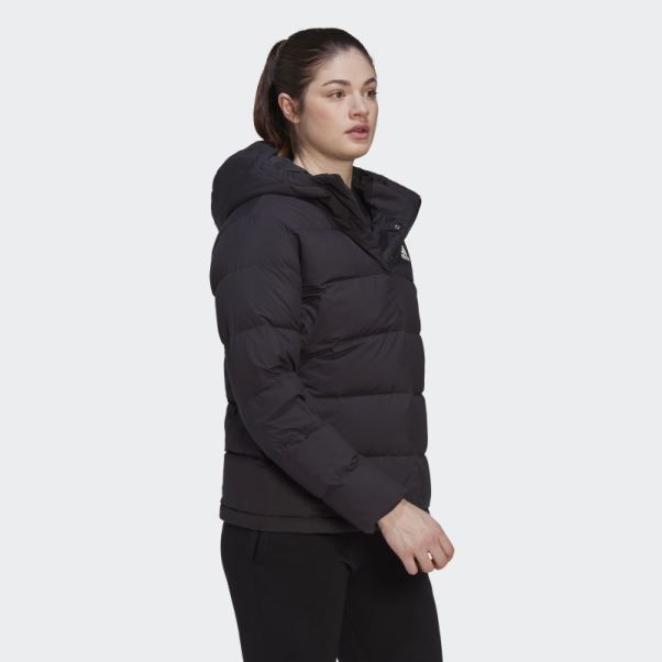 Doudoune à Capuche Adidas Helionic Noir Fashion