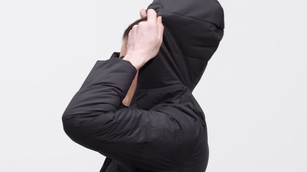 Doudoune à Capuche Helionic Adidas Noir