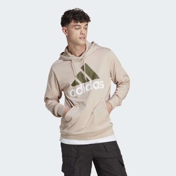 Adidas Sweat à Capuche Logo Essentials Taupe
