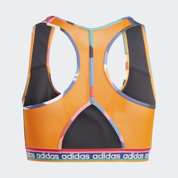 Soutien-gorge à Maintien Moyen Adidas X Farm Rio Vert Vif (taille Plus) Mode