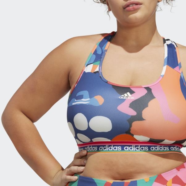 Soutien-gorge à Maintien Moyen Adidas X Farm Rio Vert Vif (taille Plus) Mode