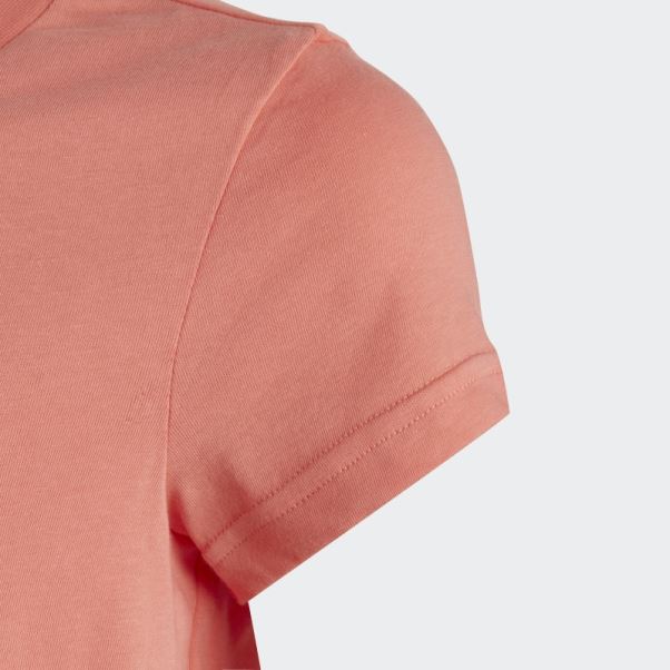 T-shirt En Coton à Gros Logo Essentials Adidas Corail