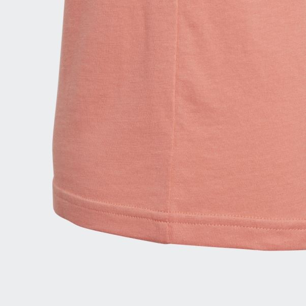 T-shirt En Coton à Gros Logo Essentials Adidas Corail