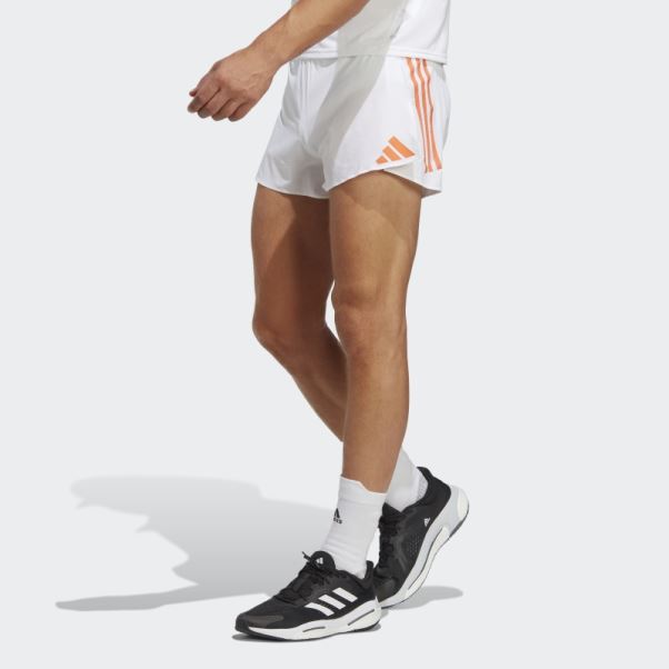 Short Fendu Adidas Adizero Blanc