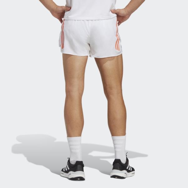 Short Fendu Adidas Adizero Blanc