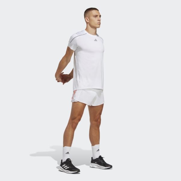 Short Fendu Adidas Adizero Blanc