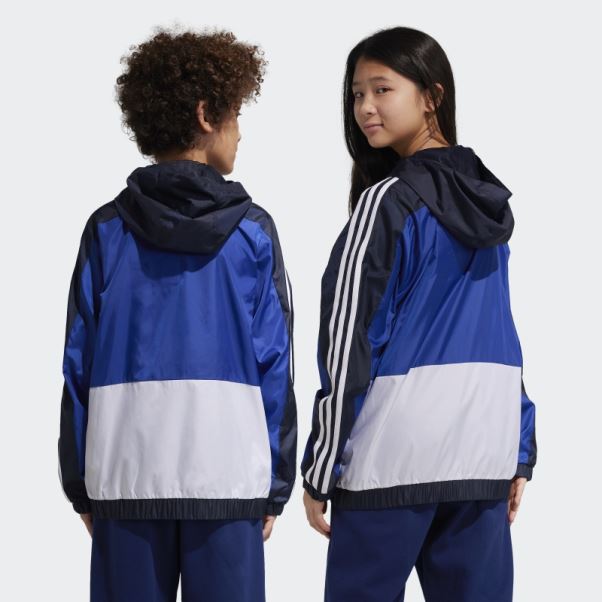 Coupe-vent Coupe Classique à 3 Bandes Colorblock D'encre Adidas