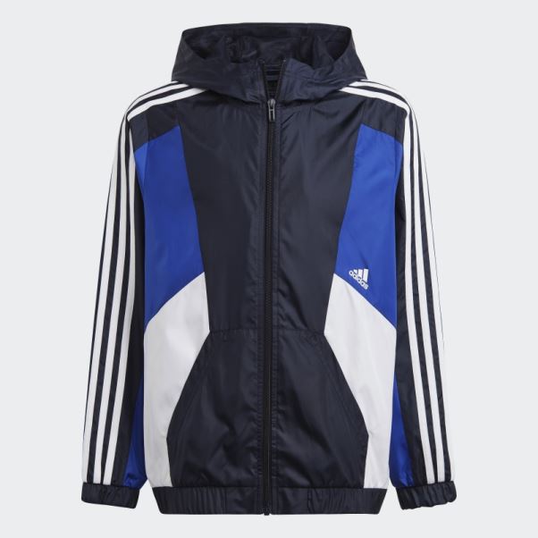 Coupe-vent Coupe Classique à 3 Bandes Colorblock D'encre Adidas