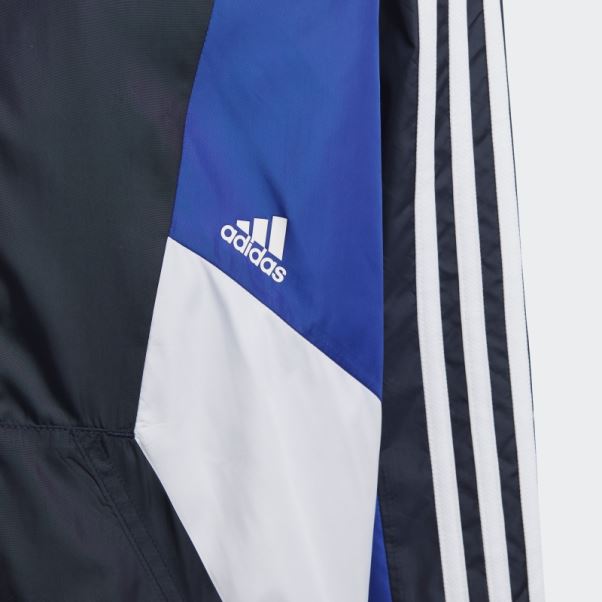 Coupe-vent Coupe Classique à 3 Bandes Colorblock D'encre Adidas