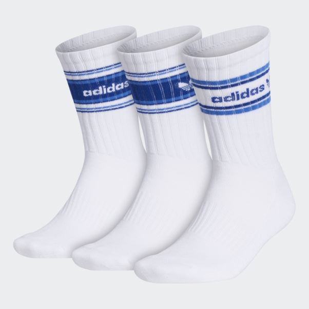 Forum Rib Crew Chaussettes 3 Paires Adidas Blanc