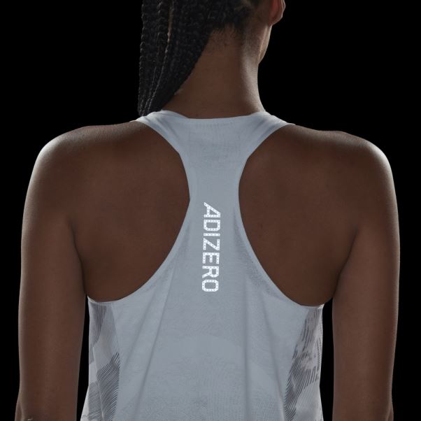 Débardeur Adidas Adizero Running Blanc