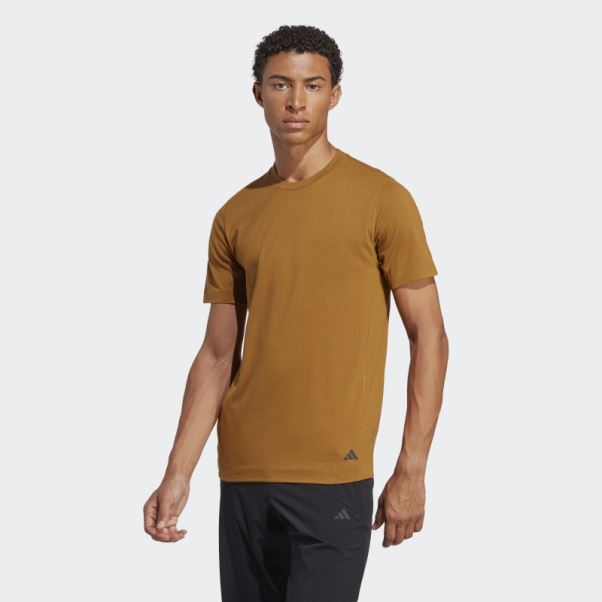T-shirt D'entraînement De Yoga Adidas Bronze