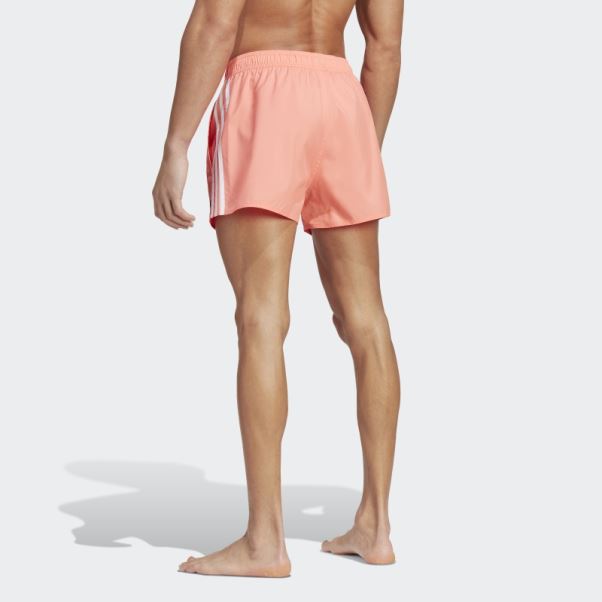 Short De Bain Adidas 3-stripes Clx Corail