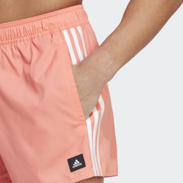 Short De Bain Adidas 3-stripes Clx Corail