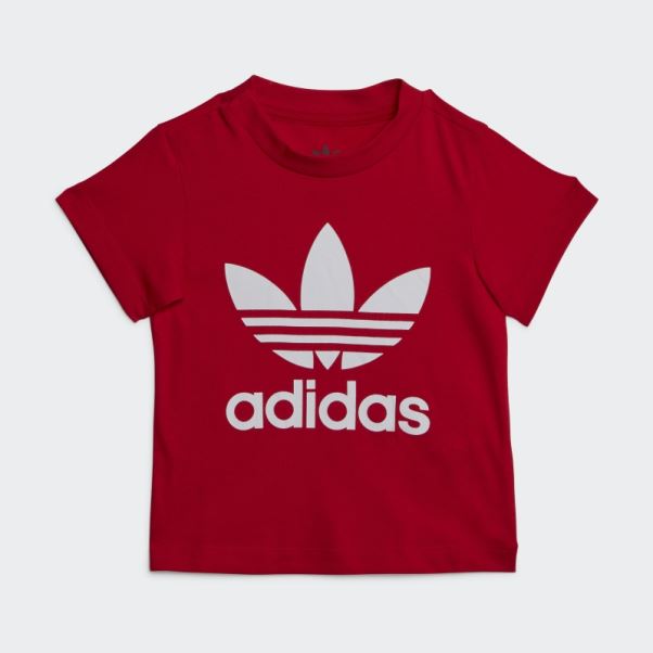 T-shirt Adidas Trèfle Stylé écarlate