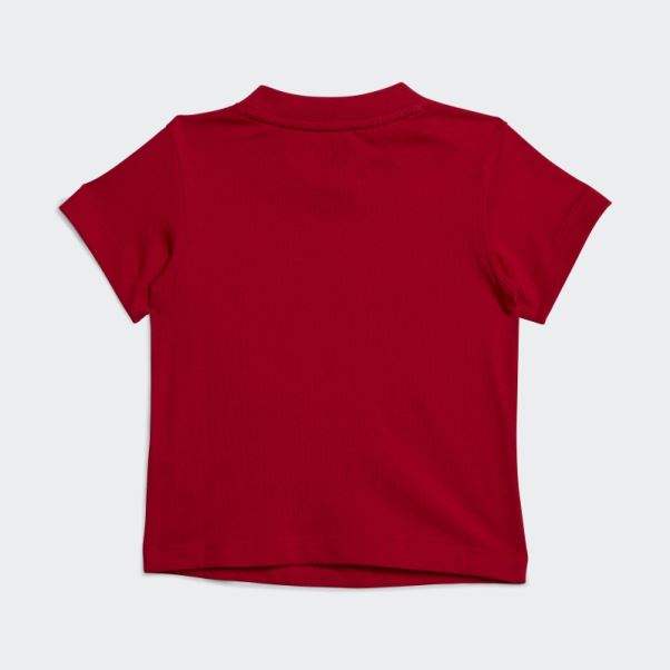 T-shirt Adidas Trèfle Stylé écarlate
