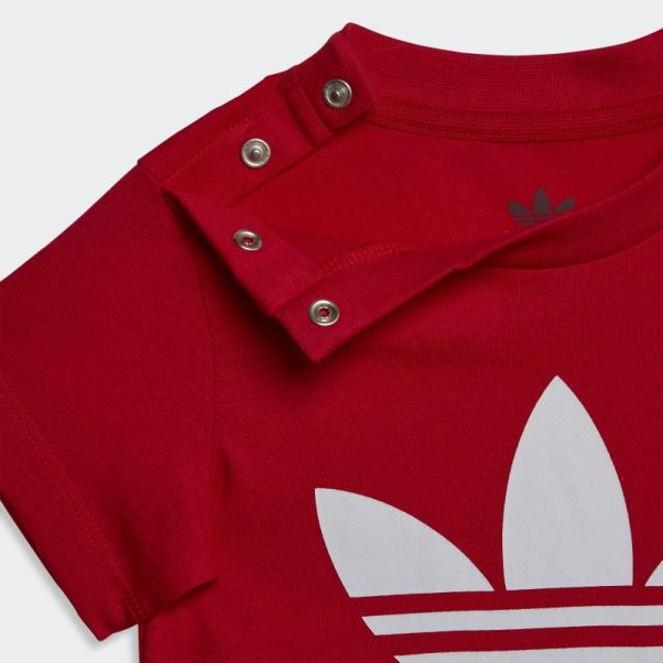 T-shirt Adidas Trèfle Stylé écarlate