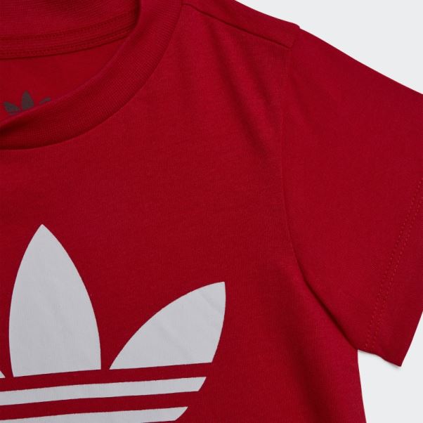 T-shirt Adidas Trèfle Stylé écarlate