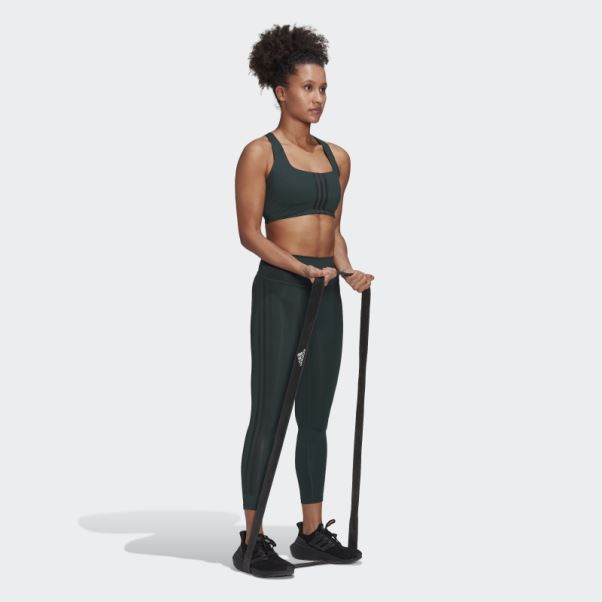 Soutien-gorge à Maintien Moyen Adidas Powerimpact Training Vert
