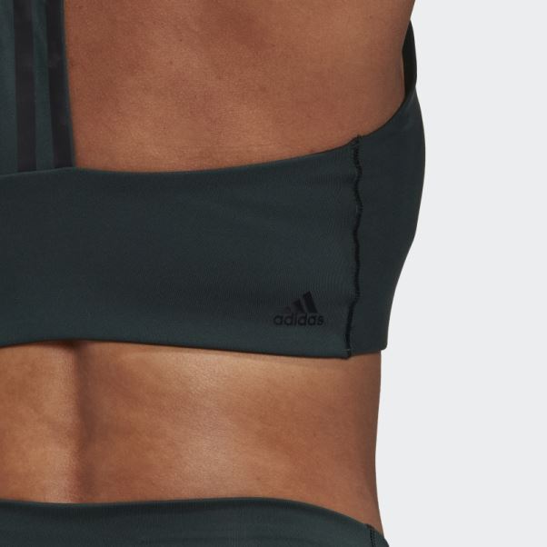 Soutien-gorge à Maintien Moyen Adidas Powerimpact Training Vert