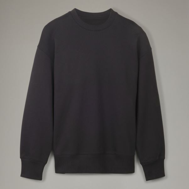 Adidas Y-3 Pull Ras Du Cou En Coton Bio éponge élégant