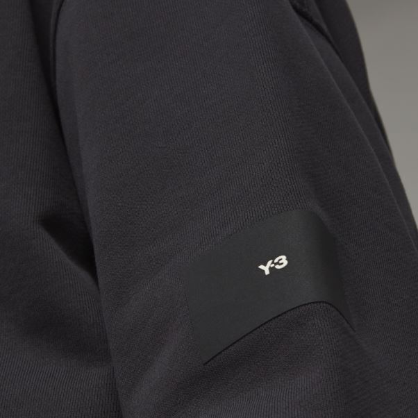 Adidas Y-3 Pull Ras Du Cou En Coton Bio éponge élégant