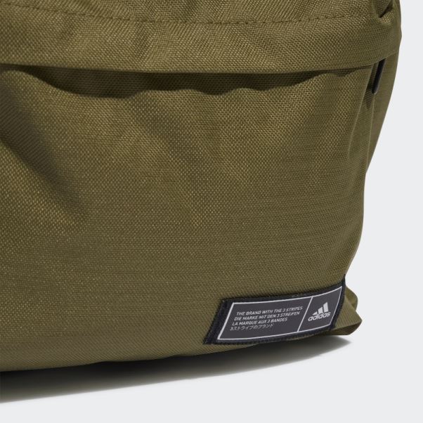 Sac à Dos Classique à 3 Bandes Adidas Olive