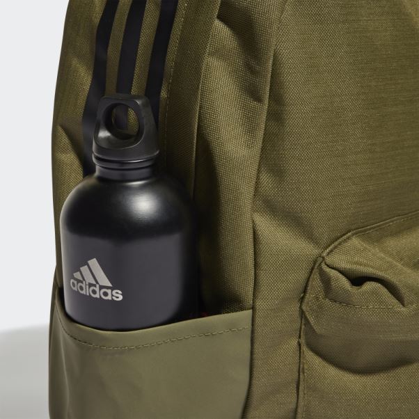 Sac à Dos Classique à 3 Bandes Adidas Olive
