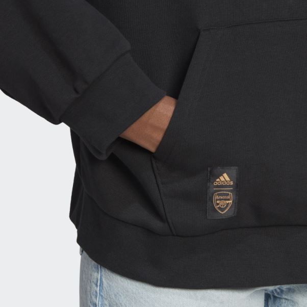 Sweat à Capuche Graphique Adn Adidas Arsenal Noir