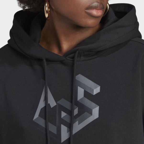Sweat à Capuche Graphique Adn Adidas Arsenal Noir