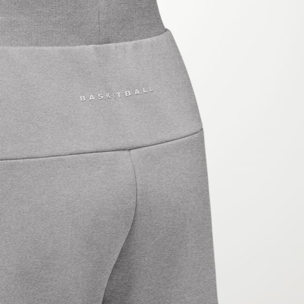 Pantalon De Survêtement Adidas Basketball Chiné Avoine Foncé Chaud