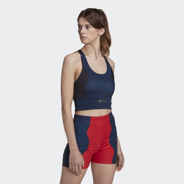 Soutien-gorge De Poche à Maintien Moyen Adidas Marimekko Bleu Marine