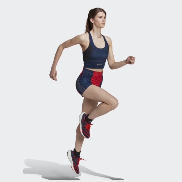 Soutien-gorge De Poche à Maintien Moyen Adidas Marimekko Bleu Marine