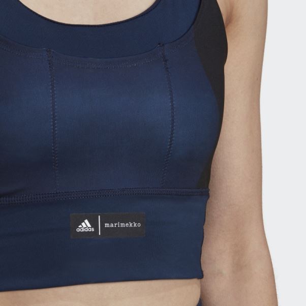 Soutien-gorge De Poche à Maintien Moyen Adidas Marimekko Bleu Marine