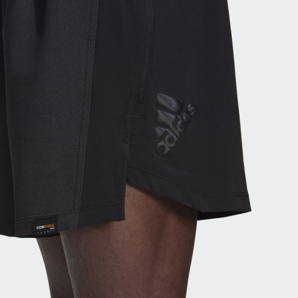 Adidas Short D'entraînement En Cordura Noir