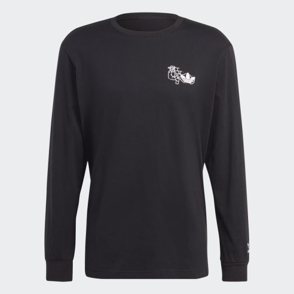 Hack The Elite T-shirt Graphique à Manches Longues Adidas Noir