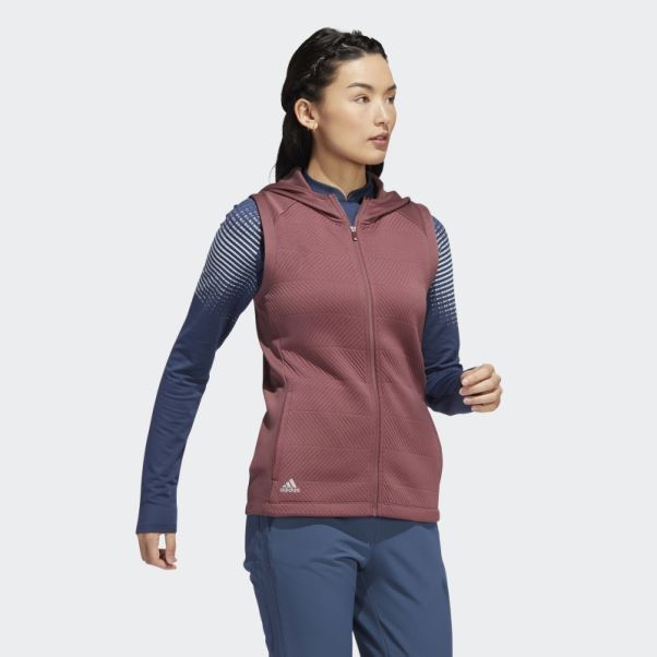 Gilet Zippé Cold.rdy Adidas Bordeaux