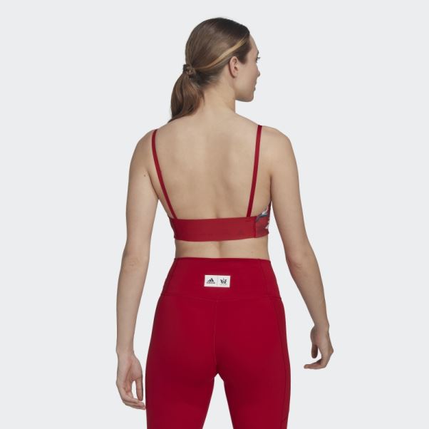 Soutien-gorge à Maintien Léger Adidas Thebe Magugu Studio Rouge