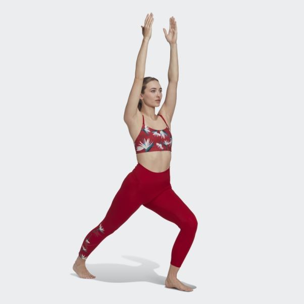 Soutien-gorge à Maintien Léger Adidas Thebe Magugu Studio Rouge