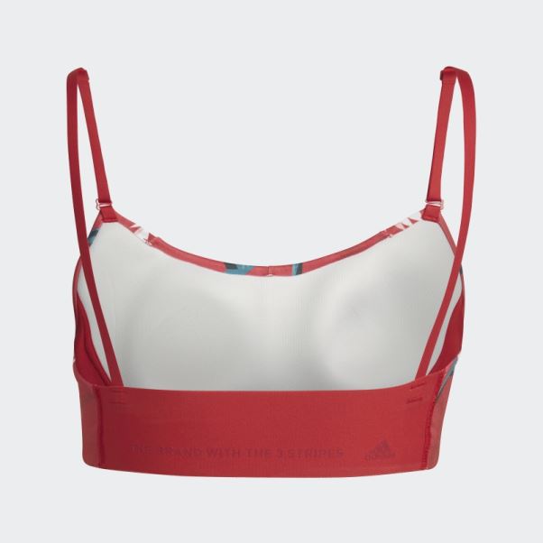 Soutien-gorge à Maintien Léger Adidas Thebe Magugu Studio Rouge