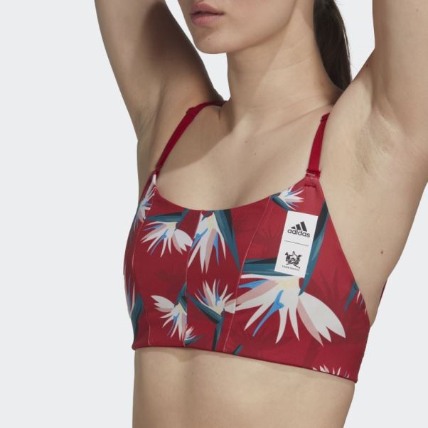 Soutien-gorge à Maintien Léger Adidas Thebe Magugu Studio Rouge