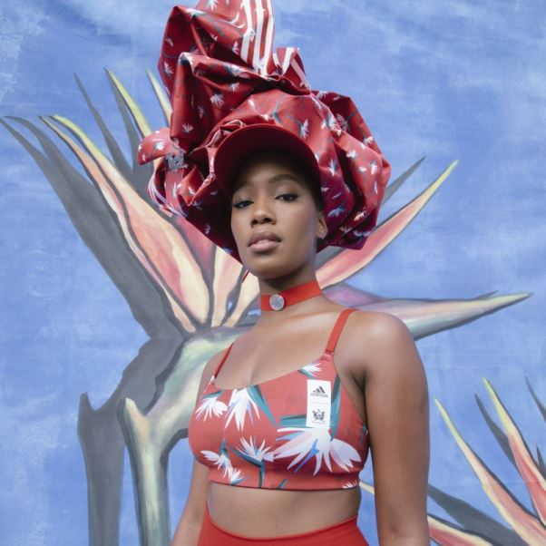 Soutien-gorge à Maintien Léger Adidas Thebe Magugu Studio Rouge