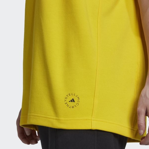 Adidas By Stella Mccartney Logo Tee Jaune Chaud