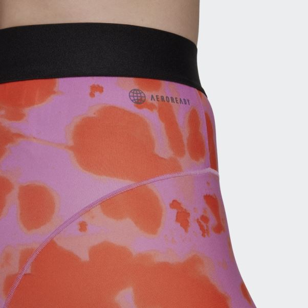 Adidas Hyperglam Imprimé 7/8 Leggings Orange