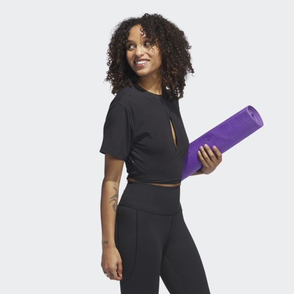 T-shirt Adidas Yoga Studio Noir