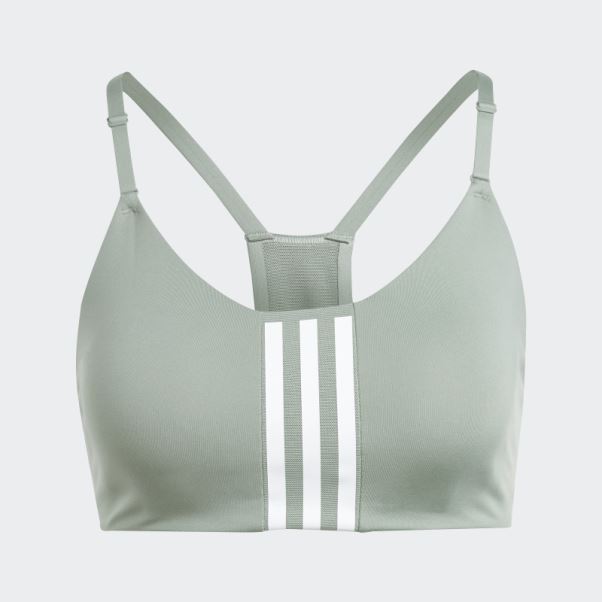 Soutien-gorge à Maintien Léger Adidas Aeroimpact Training Blanc
