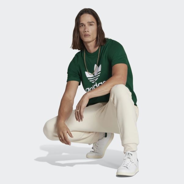 Tee Shirt Adicolor Classics Trèfle Vert Foncé Adidas