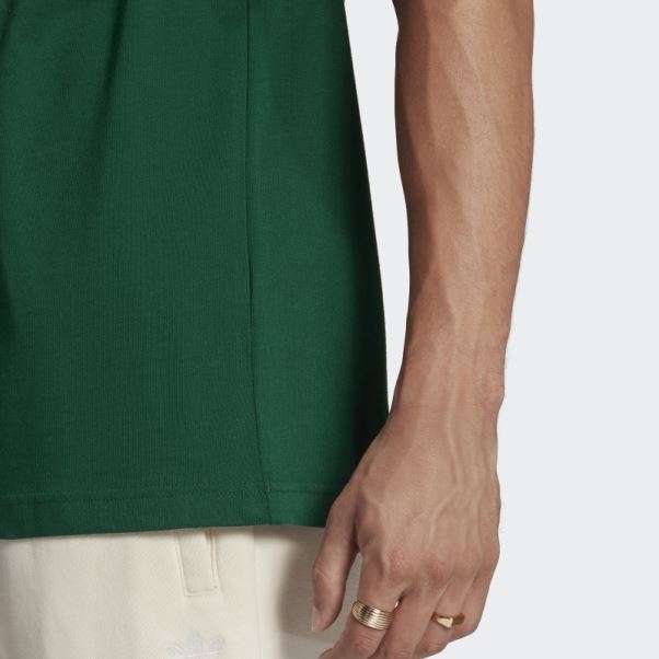 Tee Shirt Trèfle Adidas Adicolor Classics Vert Foncé