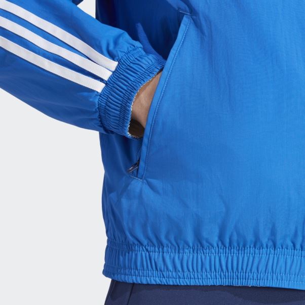 Veste Réversible Adidas Italy Anthem Bleue